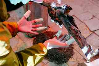 Detailansicht des Projekts “...and what else do I know to
say?” von ihrer Künstler:innengruppe “Nemozhlyvo povtoryty”, kuratiert von Max Robotov