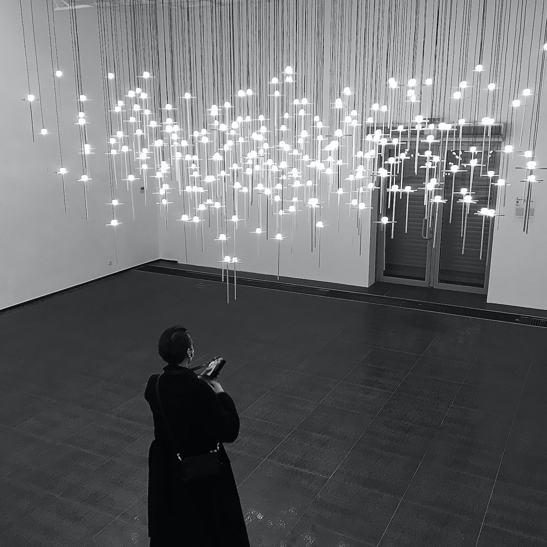 *Egregor,* Lichtinstallation, Vasyl Grublyak, 2022