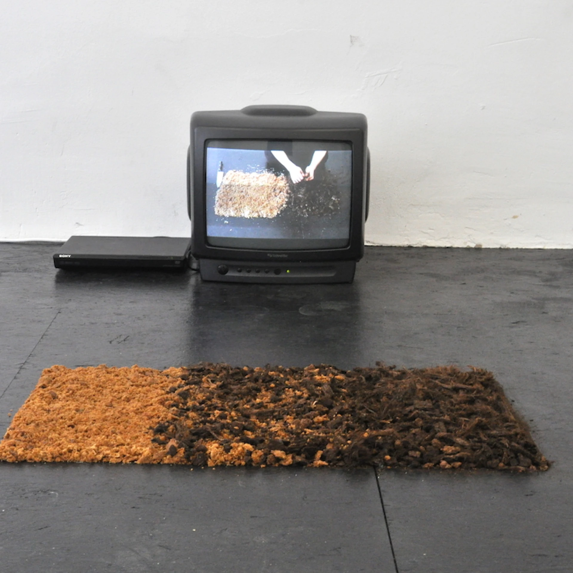 Country/Contra - Opposite/Against, Installation, Torf und Panela (jaggery), 2014