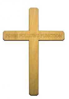 FFF form follows function , 2014
Wandobjekt Japansperrholz, Lasercut
