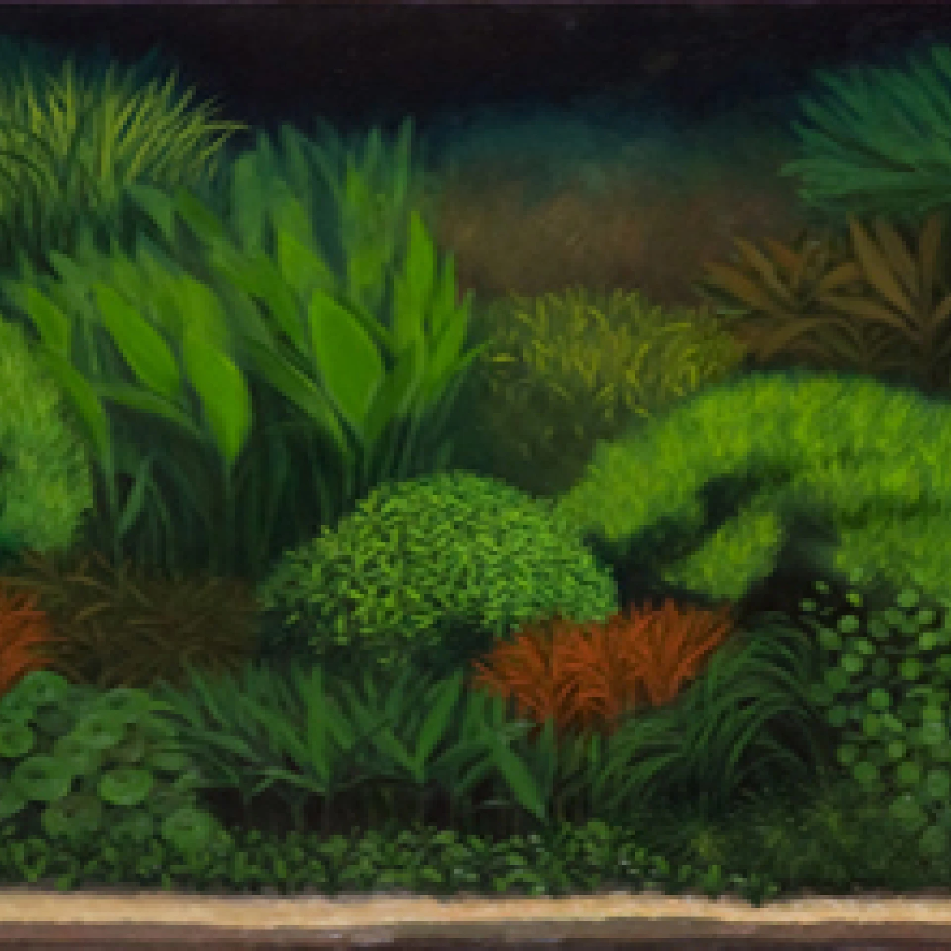 *Naturalia*-Aquarium, 2007, oil on chipboard, 55 x 151 cm