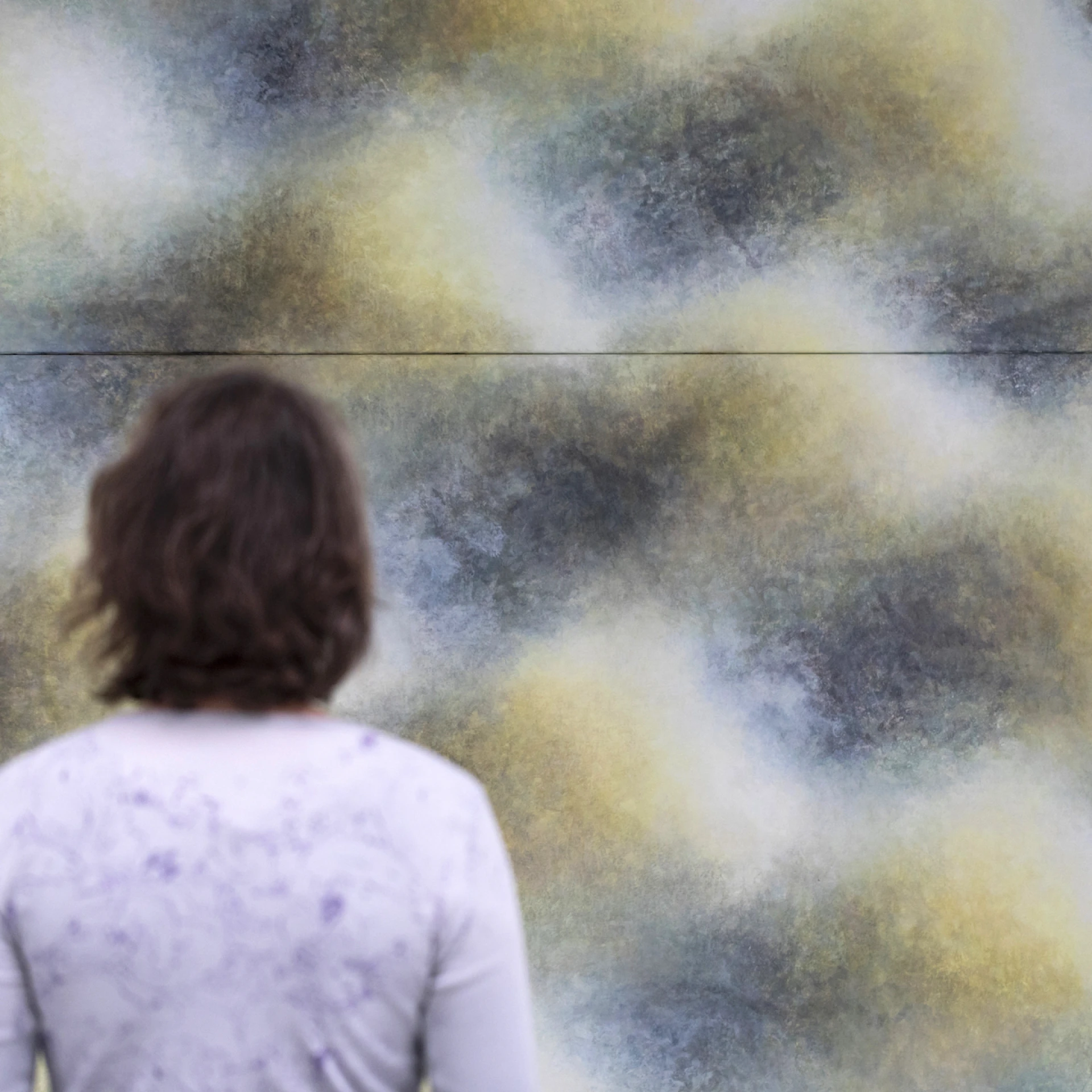 *oT (SchM VII)*, 2021, Acryl auf Lwd, 2teilig, 360 x 250 Ausschnitt, Foto Cosima Hanebeck
