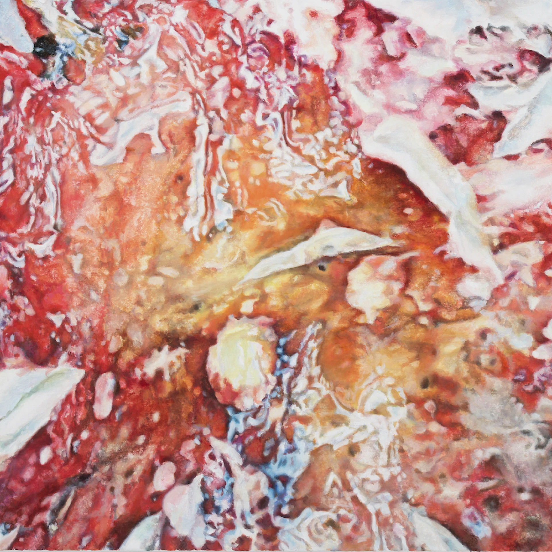 *oT (P LXXXVIII)*, 2023, Öl und Acryl auf Lwd, 90 x 100 cm