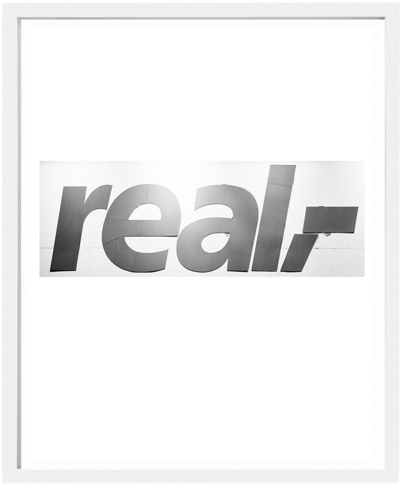 *real*, 2014, photography, pigment print, framed, 38 x 31 cm