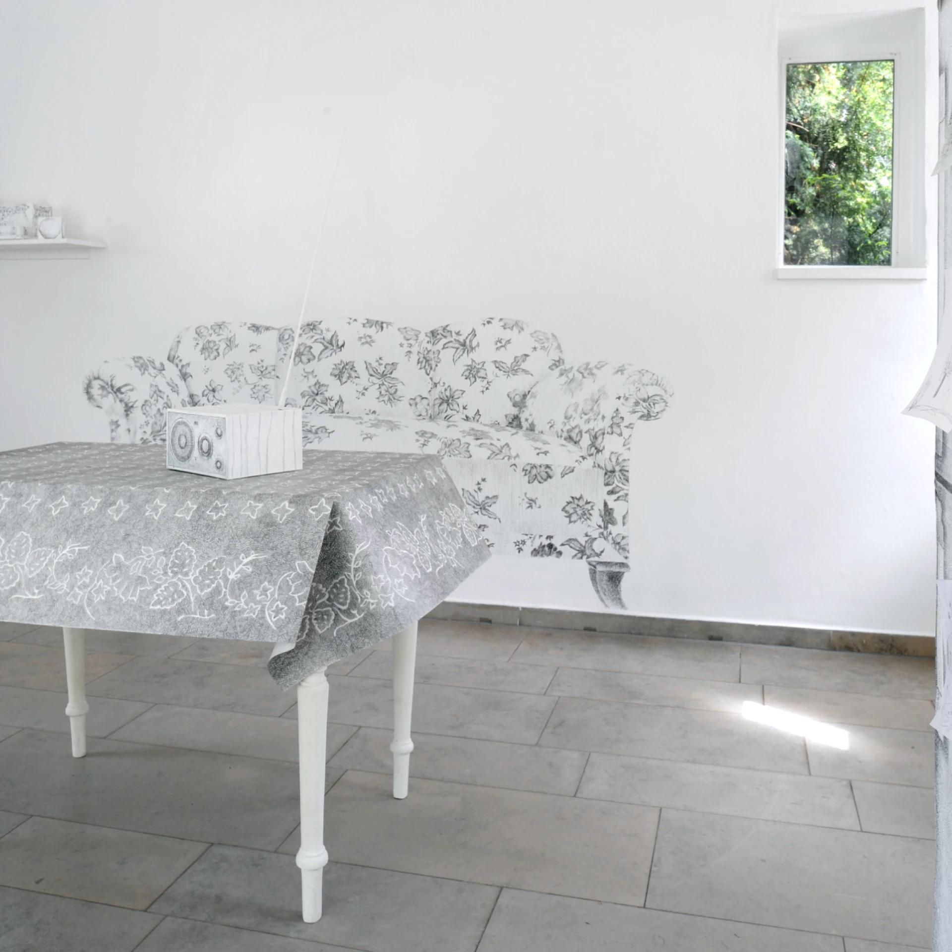 *Ich bin nicht da*, 2012, Installationsansicht Pavillon Gerhard-Marcks-Haus, Foto Ingo Wagner