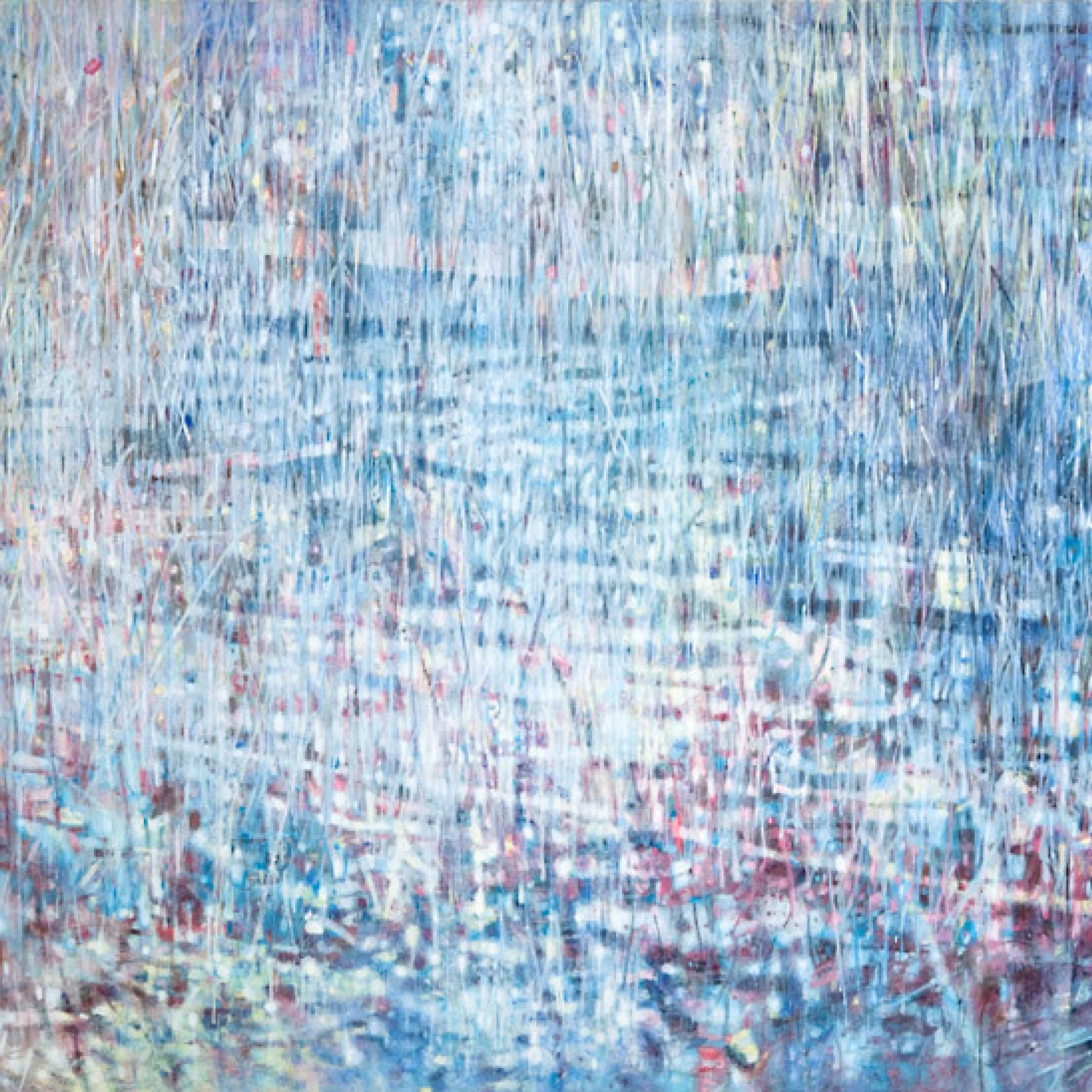 *Rain # 04 // 19th Street (Rain I)*, 2009, Acrylic on canvas, 160 x 240 cm