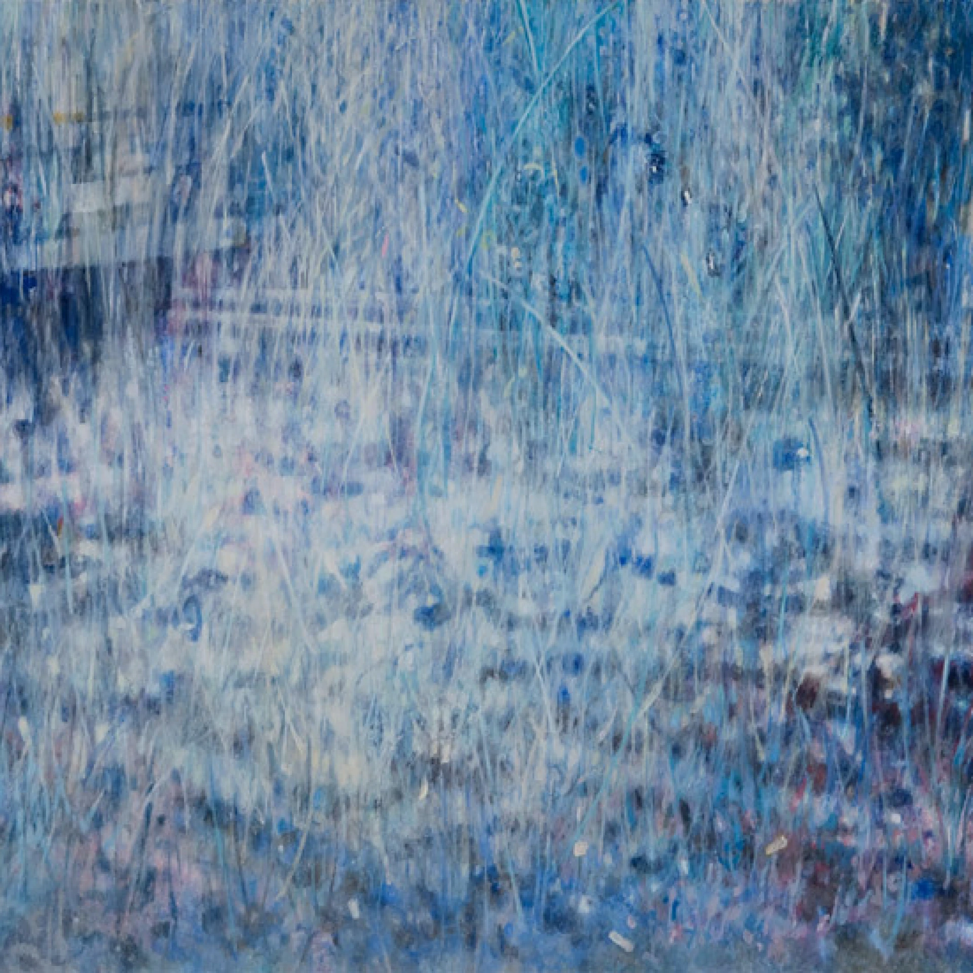 *Rain # 05 // 19th Street (Rain II)*, 2009, Acrylic on canvas, 130 x 270 cm