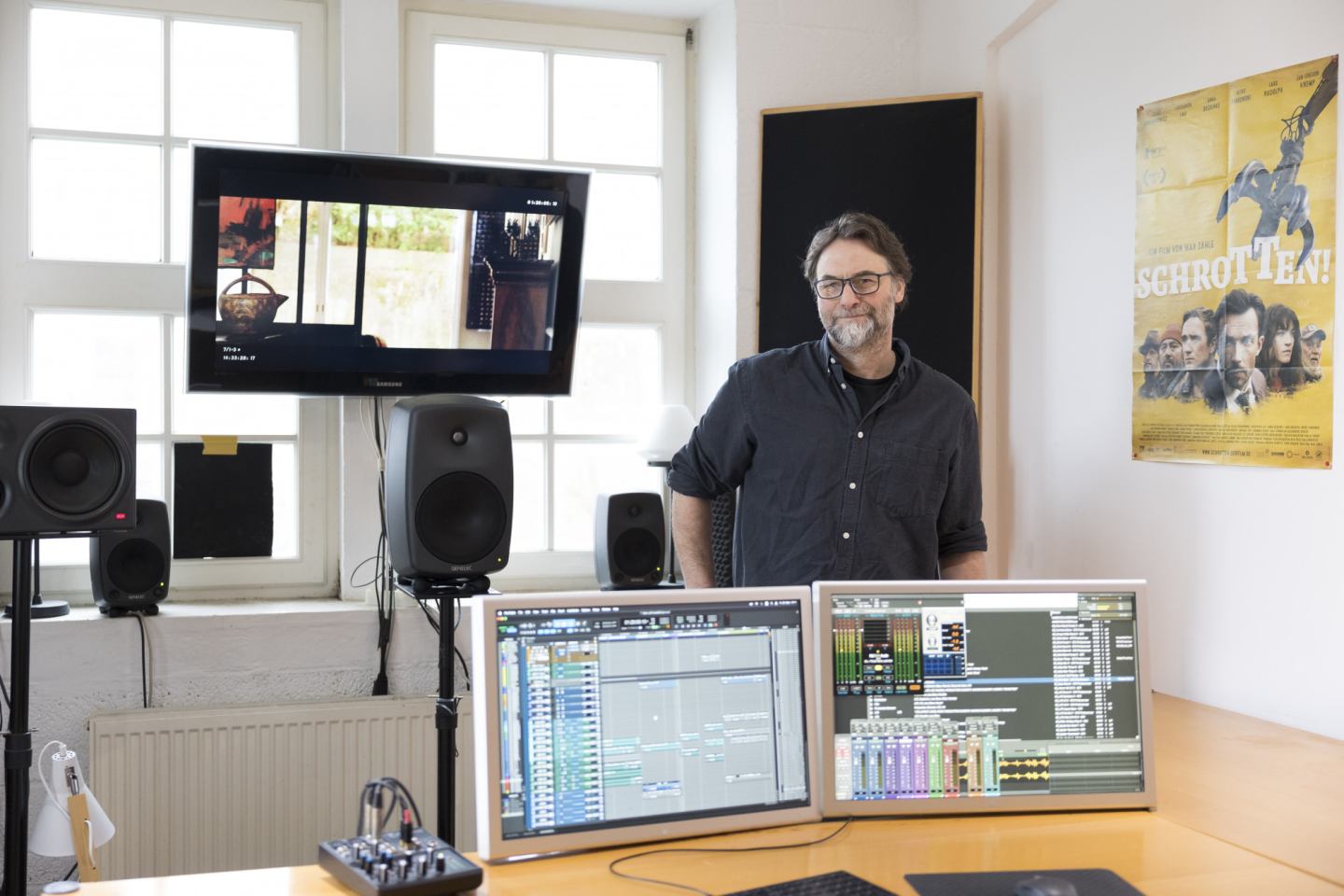 Kai Stork, Tonstudio im Hinterhaus des Gebäudes.